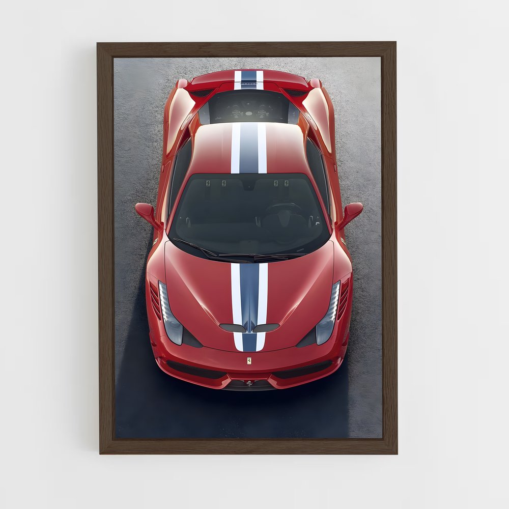 Poster speciale Rouge bande – affiche Ferrari (vue 5)